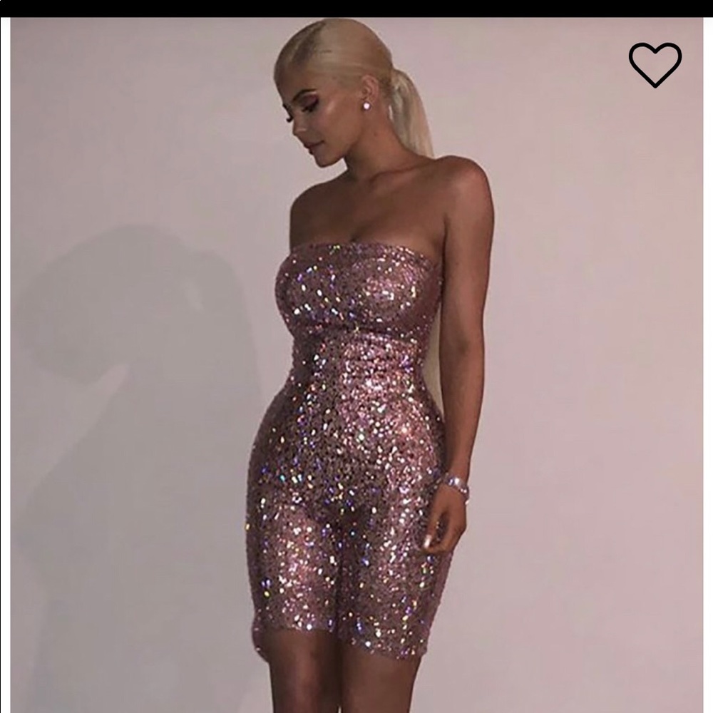 Fashion Nova Birthday Bash Sequin Romper